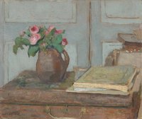 The Artist's Paint Box and Moss Roses