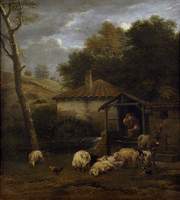 A Farmyard with Animals