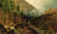 Landscape with Two Waterfalls