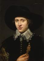 Portrait of a Man Holding a Statuette