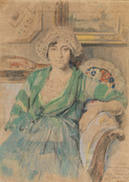 Portrait of the Artist's Wife Irina Voitsekhovskaya-Vinogradova