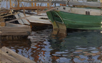 Boats in Arkhangelsk Port
