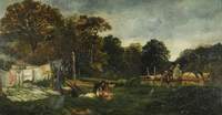 A Glade in Cadzow Forest:  Clothes Drying