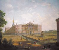 View of the Mikhailovsky Castle in St. Petersburg