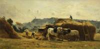 Threshing at Poissy, France