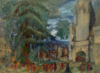 Royal Procession by the Castle