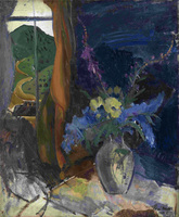 Still Life with Flowers by the Window