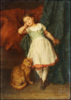Girl with Cat