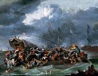 A Sea Battle Between Christians and Turks