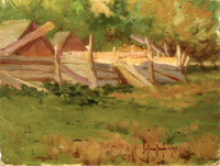 Pig Pen in Mrs. Randall's Yard, Southampton, L.I.