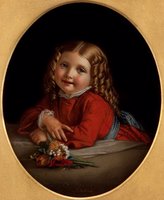 A Young Girl With A Posy