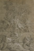 Story of Apollo - Apollo Crowned by Victory after Having Slayed Python