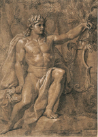 Apollo Sitting and Leaning on his Lyra