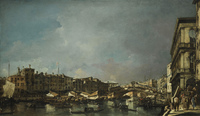 Venice, a View of the Rialto Bridge, Looking North, from the Fondamenta del Carbon