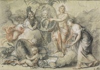 Allegoric Composition with Philippe of Orleans in a Medallion