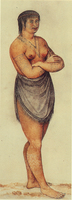 Woman of the Secotan Indian Tribe in North Carolina