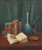 Still Life with "Poems by Cowper"