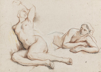 Studies of Two Female Nudes