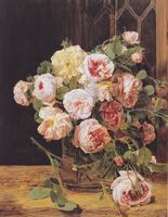Bouquet of Roses at the Window
