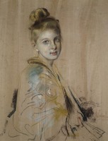 Girl with a Fan
