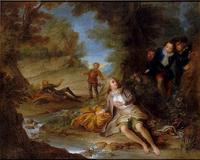 Story of Don Quixote - Dorothy, Disguised as a Shepherd, Is Found by the Curate and the Barber