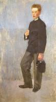 Portrait of a Boy in School Uniform