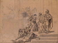 Elder Horatius Defending his Son (second version)