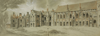 The Castle of Montargis Being Demolished