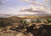 Valle de México desde el cerro de Santa Isabel
