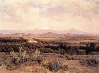 Valle de México desde el Molino del Rey
