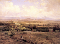 Valle de México desde el Molino del Rey