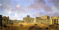 View of Piazza San Pietro, Rome