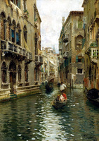 A Family Outing on a Venetian Canal