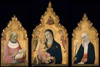 Triptych:  The Virgin and Child with Saints Jerome and Catherine