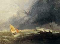 An Old Hulk off Portsmouth, Hampshire