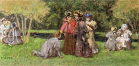 Women and Children in a Park