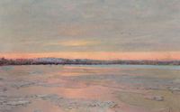 Winter Twilight on the Charles River