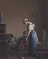 Girl Sweeping