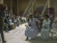 In the Station Waiting Room, Boston
