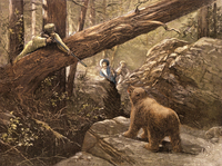 A Bear Hunt in the Rocky Mountains