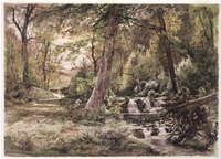 Landscape with Stream and Road, Chester County