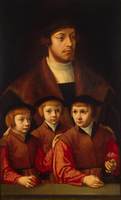 Portrait of a Man with Three Sons