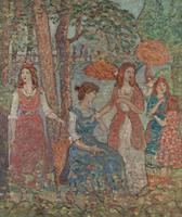 Figures in a Park