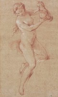 A Naked Woman Holding an Ewer (study for Hebe)
