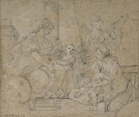 Youth and Virtue Presenting Two Princesses to France