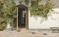 Entrance to an Inn in the Praestegarden