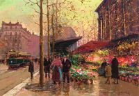 A Flower Market at La Madeleine