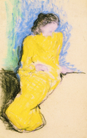 Seated Woman in a Yellow Dress, Marie Vuillard