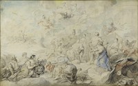 Allegory of the Birth of the Duke of Burgondy in 1750