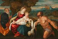 The Holy Family with Saint John the Baptist